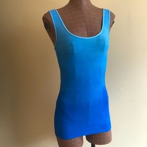 NEW! Blue Ombre Long Tank Top by “Tees By Tina”